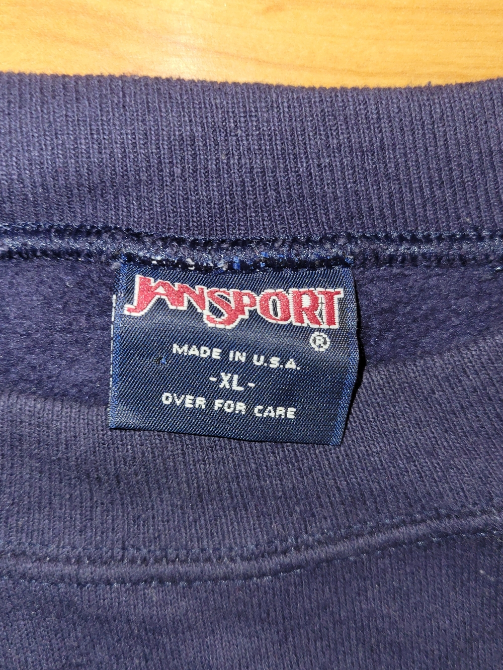 Vintage Oral Roberts University Jansport Navy Crewneck Sweatshirt Embroidered XL - Picture 2 of 4